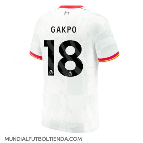 Camiseta Liverpool Cody Gakpo #18 Tercera Equipación Replica 2024-25 mangas cortas